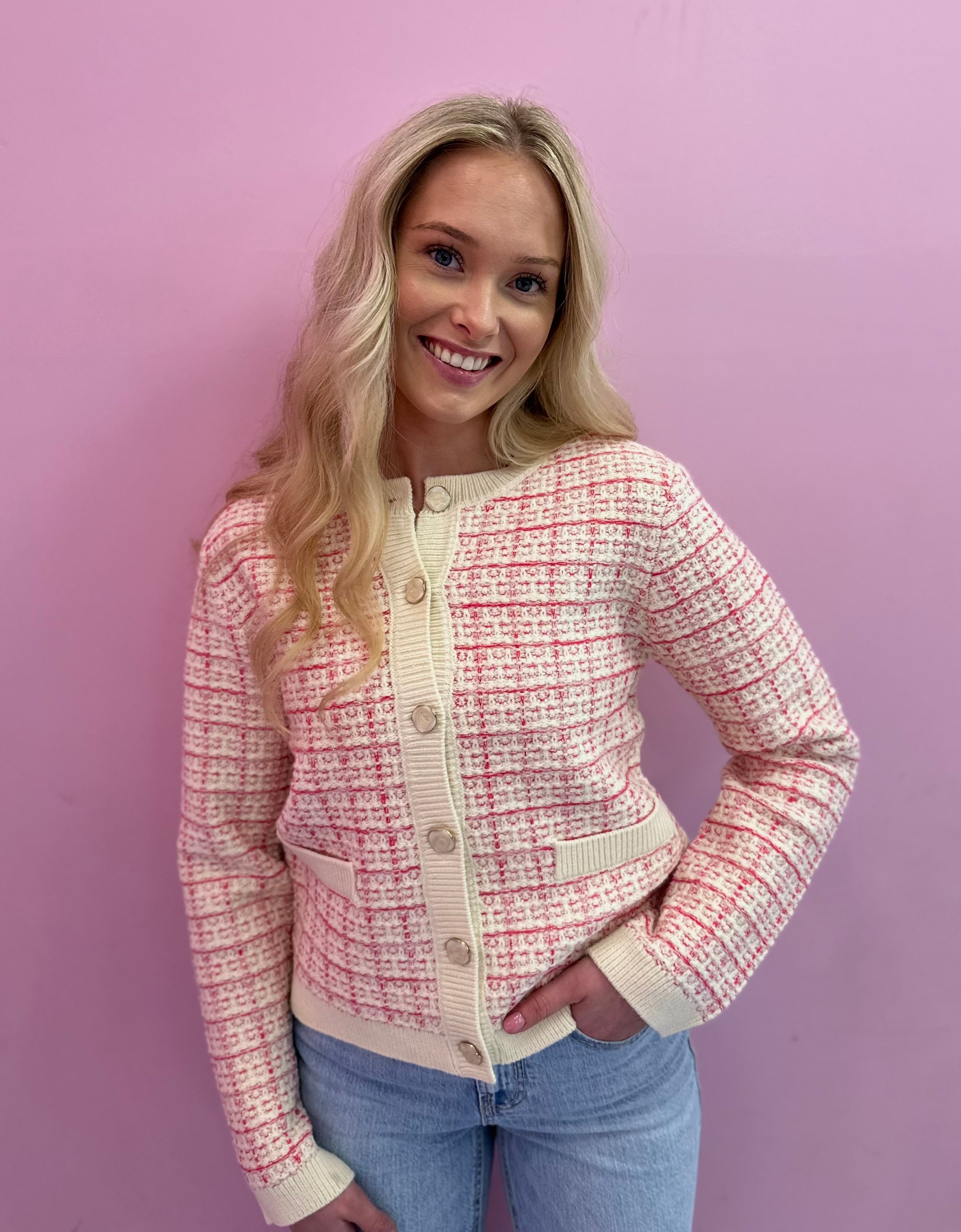 YASLIVIA Knit Cardigan - Birch